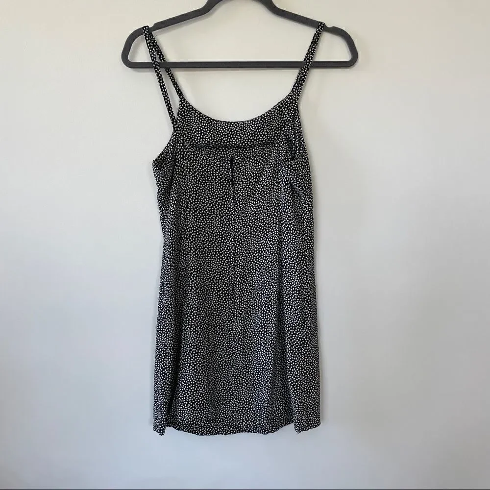 French Connection Black and White Dot Mini Cami Dress Tank 6